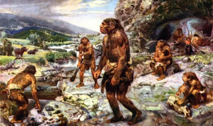 Neanderthals. Image by Zdeněk Burian / WikiMedia Commons