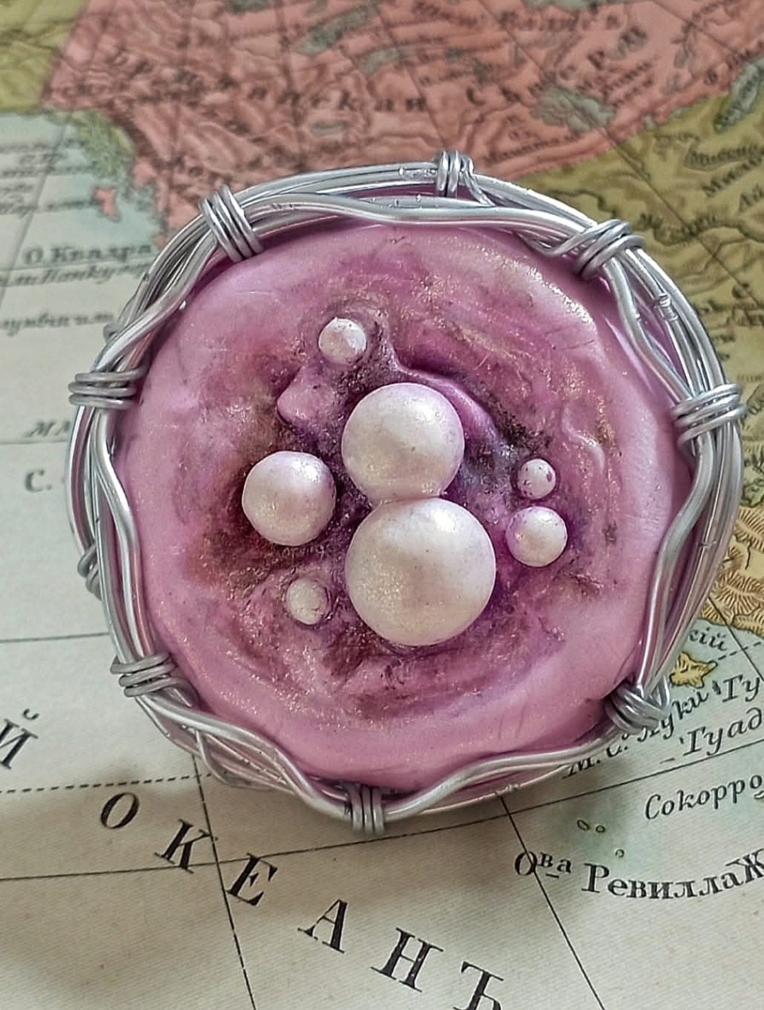 Pink Brooch by Elena Pozdnyakova
