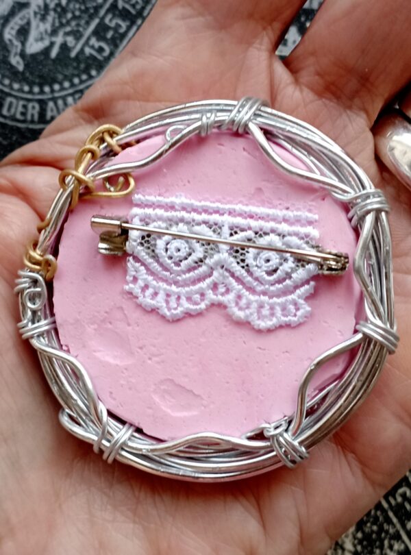 Pink Brooch by Elena Pozdnyakova