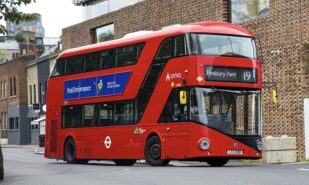 Arriva London North New Routemaster (LTZ1328/LT328) on Route 19 to Finsbury Park at Battersea