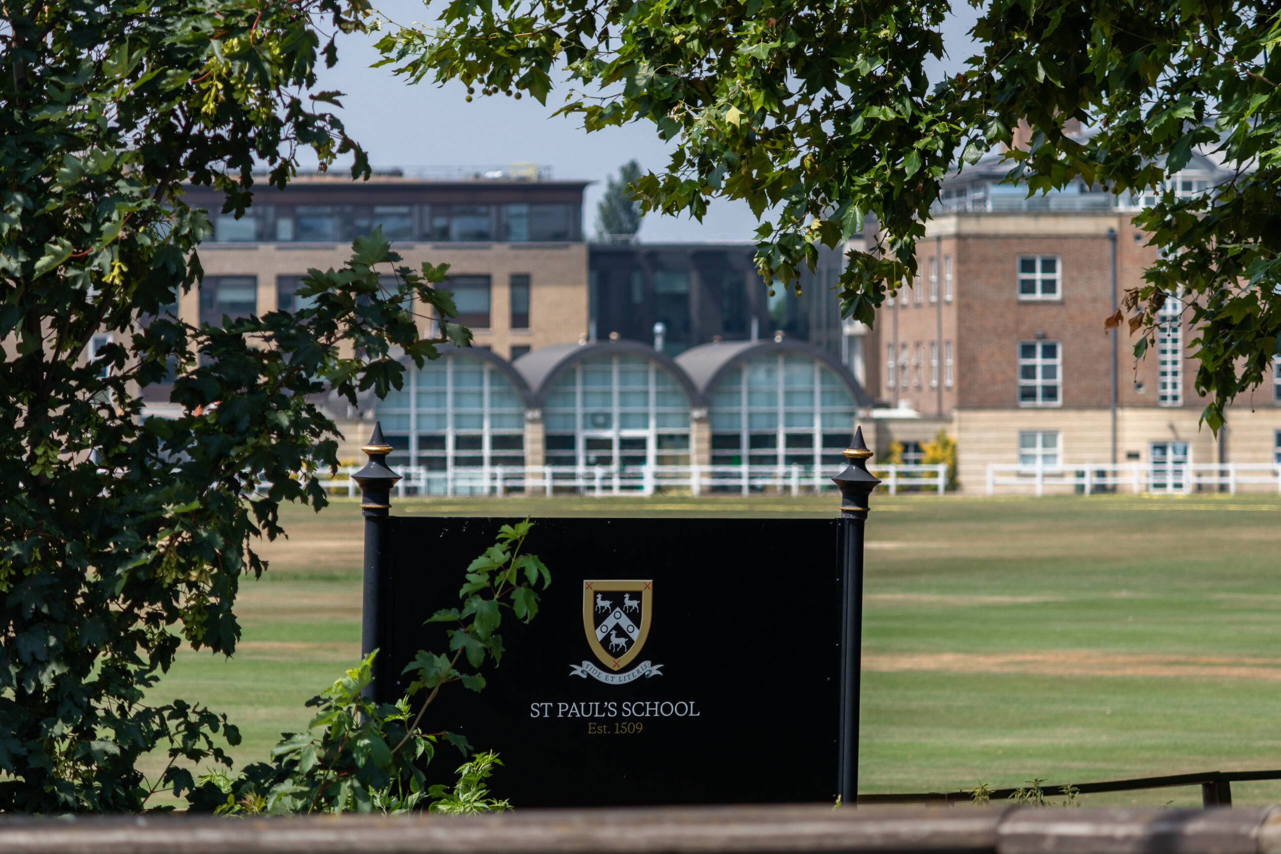 London, United Kingdom St Paul’s & St Paul’s Juniors Private School on a hot summers day.