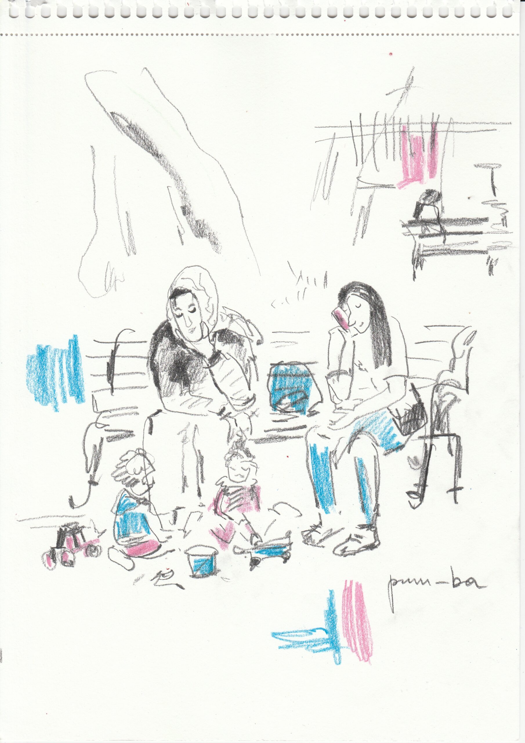 'Playground'. Drawing by Svetlana Nagaeva