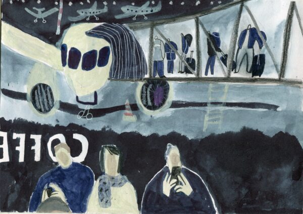 'Long Wait'. Sketch by Natalia Mirzoyan