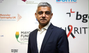 Khan attends BGC Charity Day at One Churchill Place on September 2019