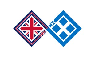 deal concept. english and scots gaelic language translation icon. vector illustration isolated on white background