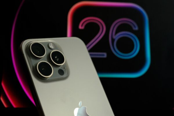 Close up shot of Apple iPhone, Apple announces iOS 26 during its WWDC 2025.