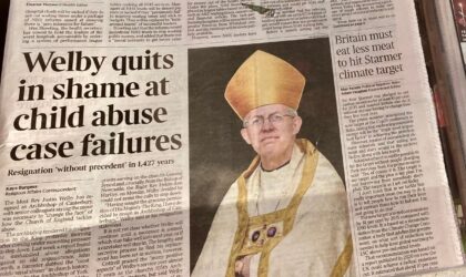 Attitudes of UK newspaper toward Justin Welby resigns as Archbishop of Canterbury
