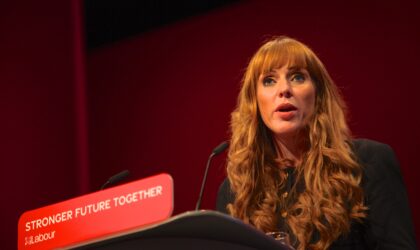 Labour Party Deputy leader Angela Rayner gives her speech at the Labour Party Conference