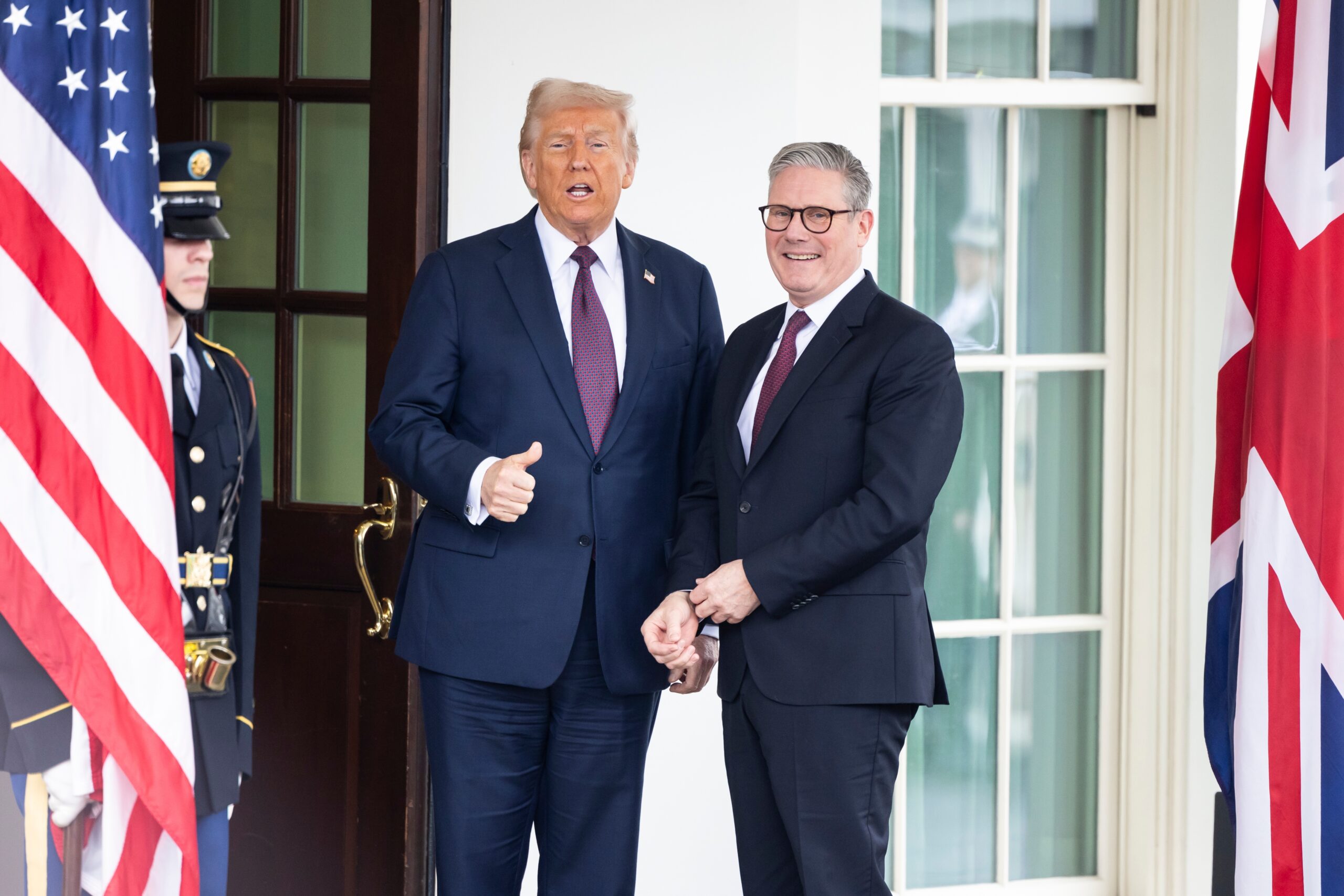 President Donald Trump with British Prime Minister Kier Starmer