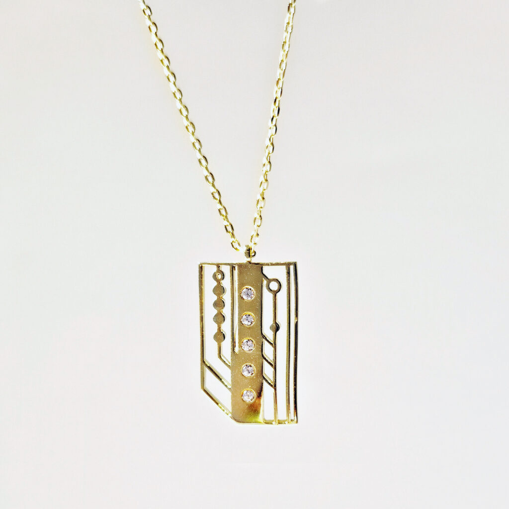 VITALIV “Sim card” pendant (white-gold)