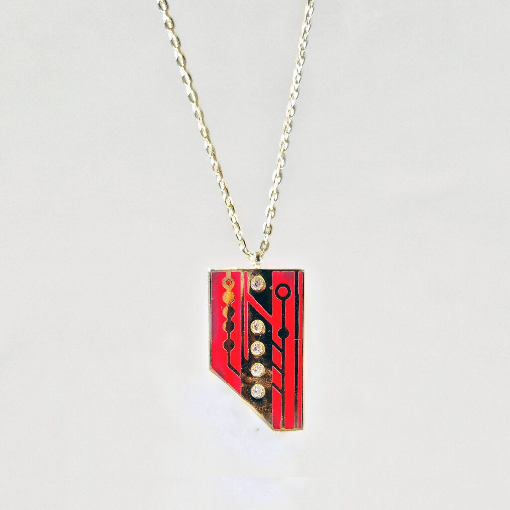VITALIV “Sim card” pendant (red-black)