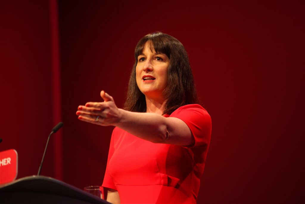 Rachel Reeves MP speaking at the Conference