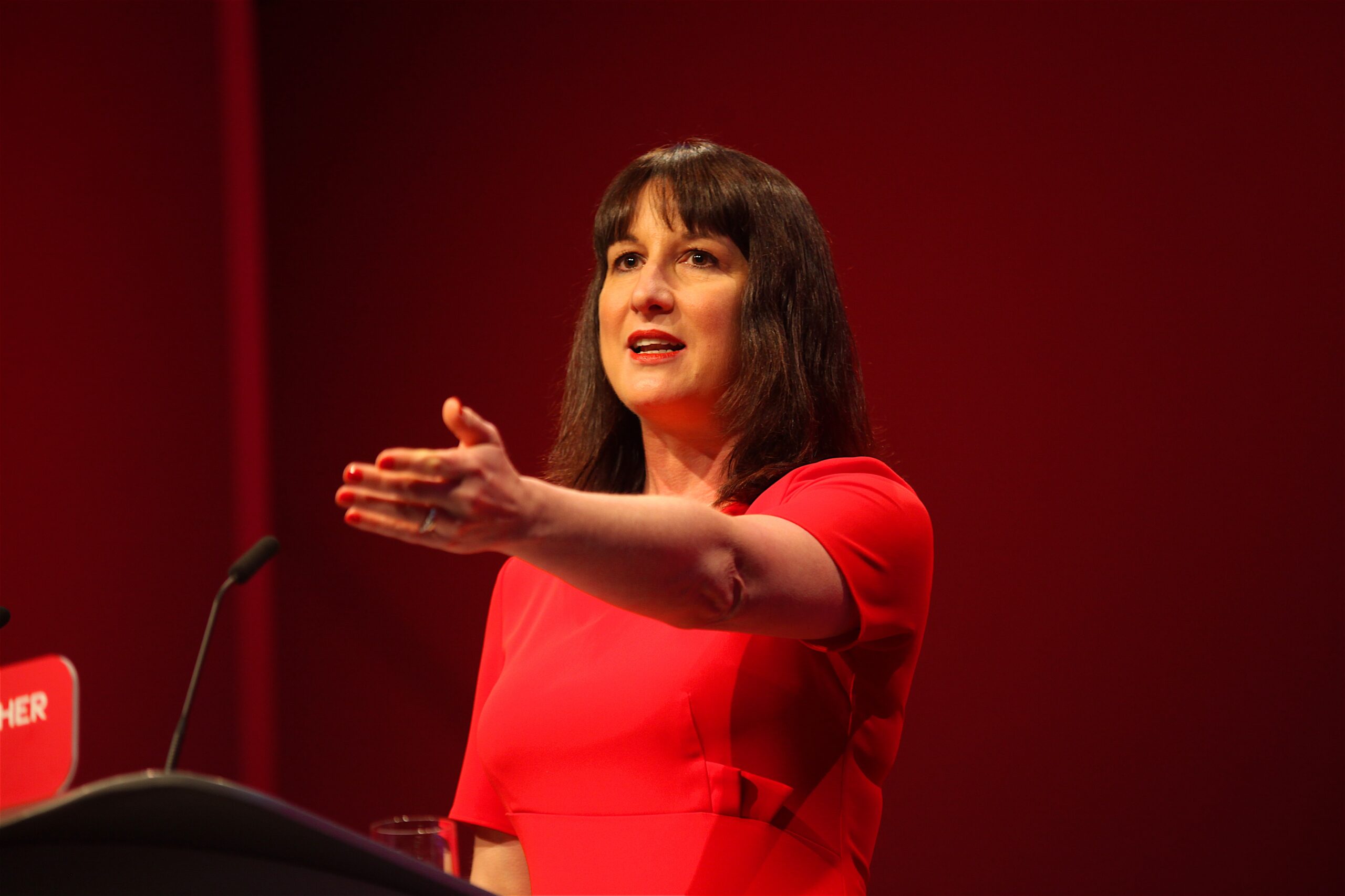 Rachel Reeves MP speaking at the Conference
