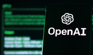 PENANG, MALAYSIA - 1 APR 2023: ChatGPT Artificial intelligence computer program on display screen made by OpenAI. It is to ensure that artificial general intelligence benefits all of humanity.