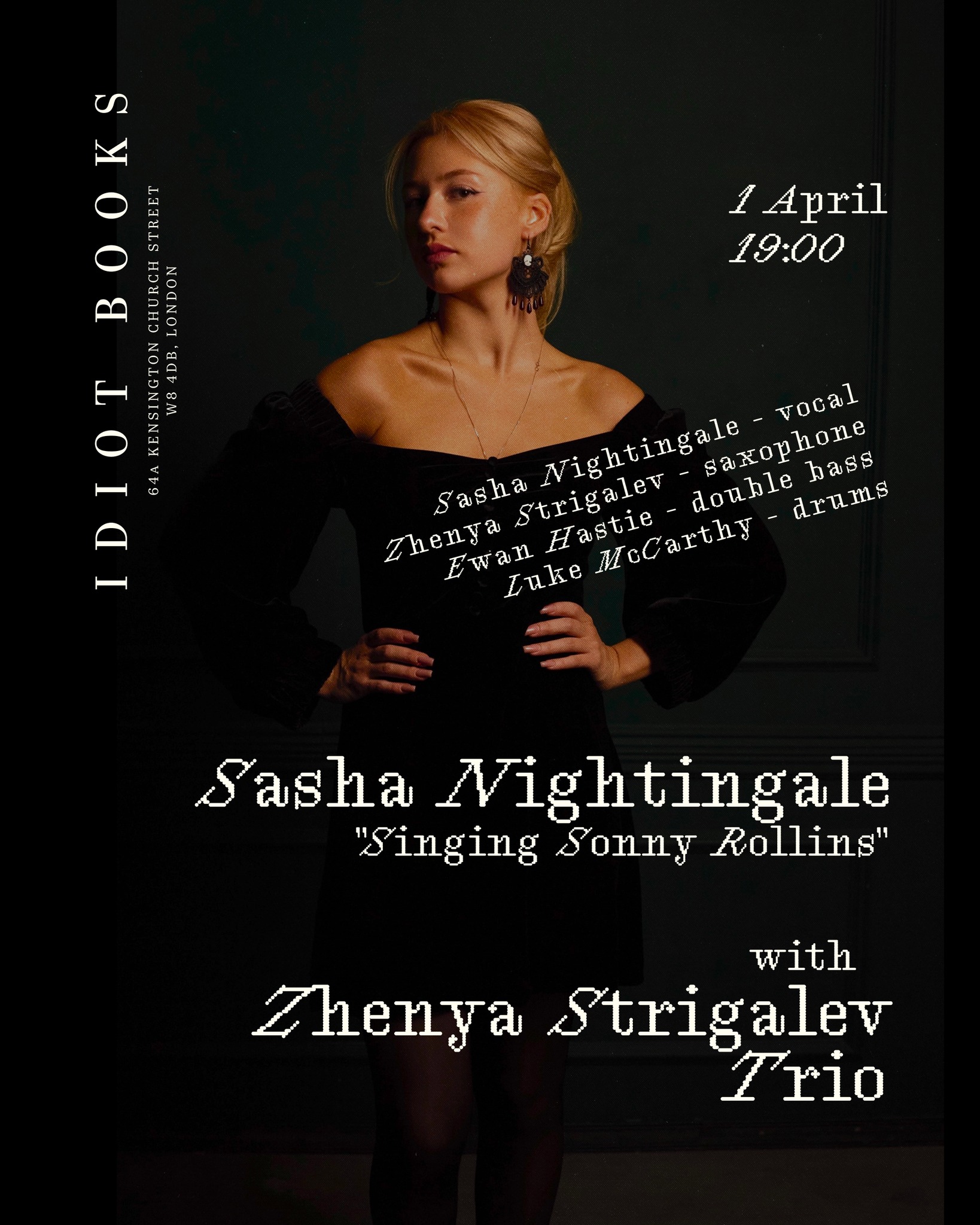 Концерт Саши Найтингейл "Поющий Сонни Роллинз" и трио Жени Стригалева | London Cult.