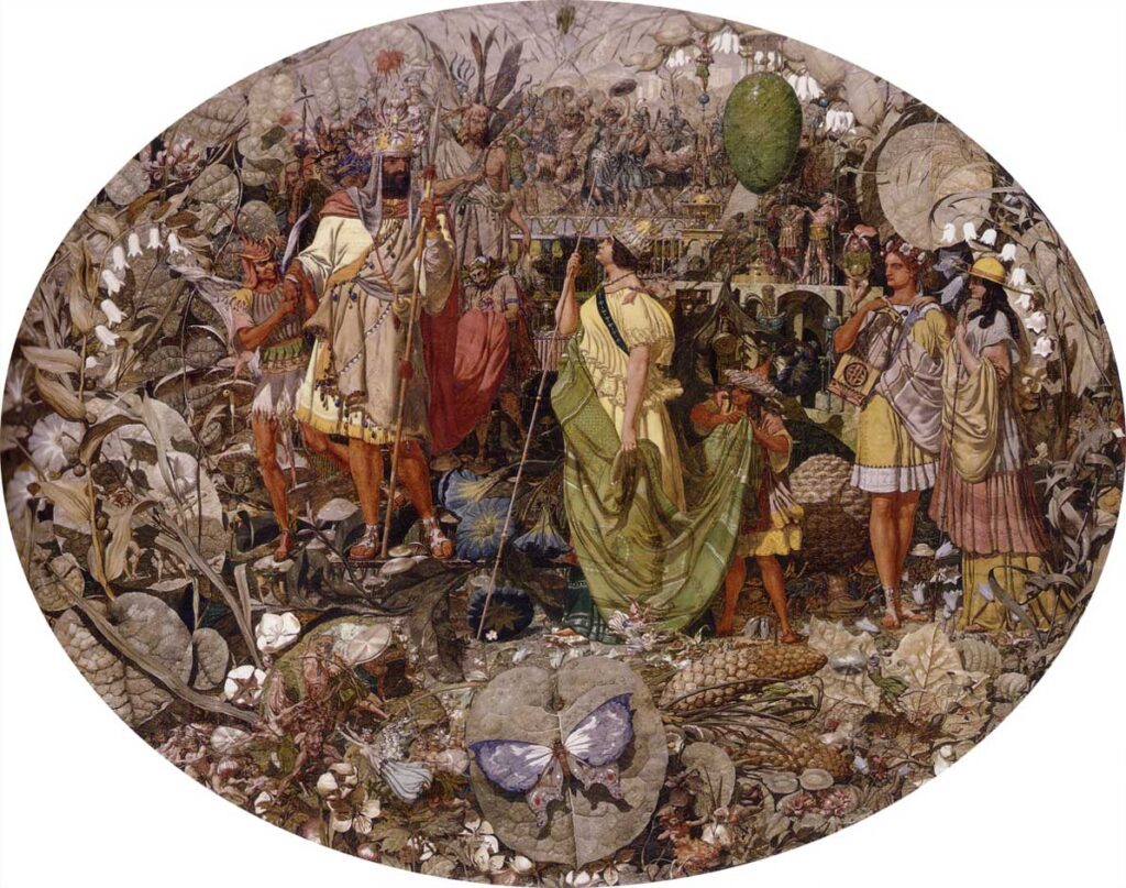 Ричард Дадд. Спор: Оберон и Титания, 1854-1858