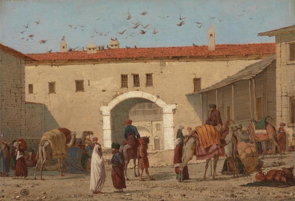 Ричард Дадд, Караван-сарай в Миласе в Малой Азии, 1845